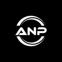 anp logo conception, inspiration pour une unique identité. moderne élégance et Créatif conception. filigrane votre Succès avec le frappant cette logo. vecteur