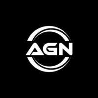 agn logo conception, inspiration pour une unique identité. moderne élégance et Créatif conception. filigrane votre Succès avec le frappant cette logo. vecteur