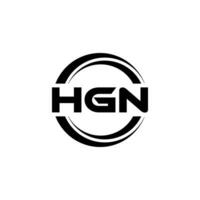 hgn logo conception, inspiration pour une unique identité. moderne élégance et Créatif conception. filigrane votre Succès avec le frappant cette logo. vecteur