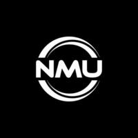 nmu logo conception, inspiration pour une unique identité. moderne élégance et Créatif conception. filigrane votre Succès avec le frappant cette logo. vecteur