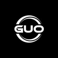 guo logo conception, inspiration pour une unique identité. moderne élégance et Créatif conception. filigrane votre Succès avec le frappant cette logo. vecteur