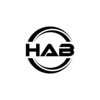 Hab logo conception, inspiration pour une unique identité. moderne élégance et Créatif conception. filigrane votre Succès avec le frappant cette logo. vecteur