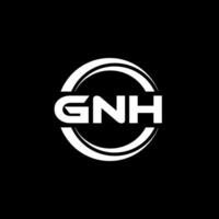 gnh logo conception, inspiration pour une unique identité. moderne élégance et Créatif conception. filigrane votre Succès avec le frappant cette logo. vecteur