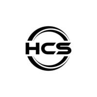 hcs logo conception, inspiration pour une unique identité. moderne élégance et Créatif conception. filigrane votre Succès avec le frappant cette logo. vecteur