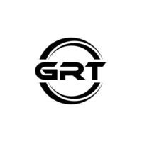 grt logo conception, inspiration pour une unique identité. moderne élégance et Créatif conception. filigrane votre Succès avec le frappant cette logo. vecteur