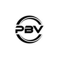pbv logo conception, inspiration pour une unique identité. moderne élégance et Créatif conception. filigrane votre Succès avec le frappant cette logo. vecteur