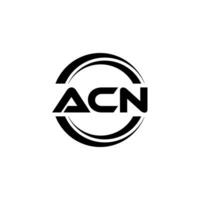 acn logo conception, inspiration pour une unique identité. moderne élégance et Créatif conception. filigrane votre Succès avec le frappant cette logo. vecteur