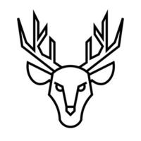 cerf icône, signe, symbole dans ligne style vecteur