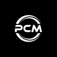 pcm logo conception, inspiration pour une unique identité. moderne élégance et Créatif conception. filigrane votre Succès avec le frappant cette logo. vecteur