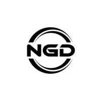 ngd logo conception, inspiration pour une unique identité. moderne élégance et Créatif conception. filigrane votre Succès avec le frappant cette logo. vecteur