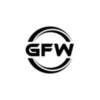 gfw logo conception, inspiration pour une unique identité. moderne élégance et Créatif conception. filigrane votre Succès avec le frappant cette logo. vecteur