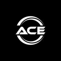 ace logo conception, inspiration pour une unique identité. moderne élégance et Créatif conception. filigrane votre Succès avec le frappant cette logo. vecteur