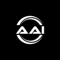 aai logo conception, inspiration pour une unique identité. moderne élégance et Créatif conception. filigrane votre Succès avec le frappant cette logo. vecteur