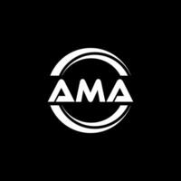 ama logo conception, inspiration pour une unique identité. moderne élégance et Créatif conception. filigrane votre Succès avec le frappant cette logo. vecteur