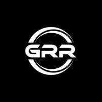 grr logo conception, inspiration pour une unique identité. moderne élégance et Créatif conception. filigrane votre Succès avec le frappant cette logo. vecteur