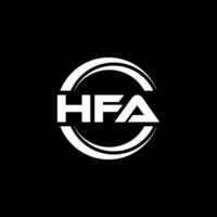 hfa logo conception, inspiration pour une unique identité. moderne élégance et Créatif conception. filigrane votre Succès avec le frappant cette logo. vecteur