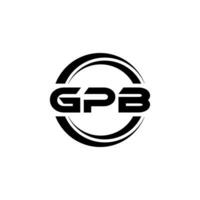 GPb logo conception, inspiration pour une unique identité. moderne élégance et Créatif conception. filigrane votre Succès avec le frappant cette logo. vecteur