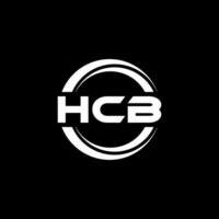 hcb logo conception, inspiration pour une unique identité. moderne élégance et Créatif conception. filigrane votre Succès avec le frappant cette logo. vecteur