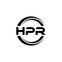 hpr logo conception, inspiration pour une unique identité. moderne élégance et Créatif conception. filigrane votre Succès avec le frappant cette logo. vecteur