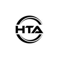 hta logo conception, inspiration pour une unique identité. moderne élégance et Créatif conception. filigrane votre Succès avec le frappant cette logo. vecteur