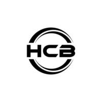 hcb logo conception, inspiration pour une unique identité. moderne élégance et Créatif conception. filigrane votre Succès avec le frappant cette logo. vecteur