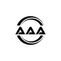 aaa logo conception, inspiration pour une unique identité. moderne élégance et Créatif conception. filigrane votre Succès avec le frappant cette logo. vecteur