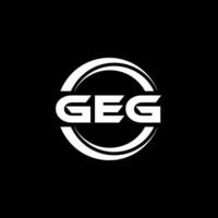 geg logo conception, inspiration pour une unique identité. moderne élégance et Créatif conception. filigrane votre Succès avec le frappant cette logo. vecteur