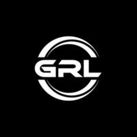 grl logo conception, inspiration pour une unique identité. moderne élégance et Créatif conception. filigrane votre Succès avec le frappant cette logo. vecteur