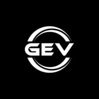 gev logo conception, inspiration pour une unique identité. moderne élégance et Créatif conception. filigrane votre Succès avec le frappant cette logo. vecteur
