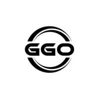 ggo logo conception, inspiration pour une unique identité. moderne élégance et Créatif conception. filigrane votre Succès avec le frappant cette logo. vecteur