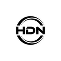 hdn logo conception, inspiration pour une unique identité. moderne élégance et Créatif conception. filigrane votre Succès avec le frappant cette logo. vecteur