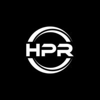 hpr logo conception, inspiration pour une unique identité. moderne élégance et Créatif conception. filigrane votre Succès avec le frappant cette logo. vecteur