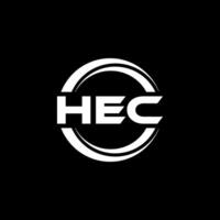 hec logo conception, inspiration pour une unique identité. moderne élégance et Créatif conception. filigrane votre Succès avec le frappant cette logo. vecteur