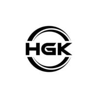 hgk logo conception, inspiration pour une unique identité. moderne élégance et Créatif conception. filigrane votre Succès avec le frappant cette logo. vecteur