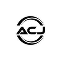 AJC logo conception, inspiration pour une unique identité. moderne élégance et Créatif conception. filigrane votre Succès avec le frappant cette logo. vecteur