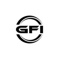 gfi logo conception, inspiration pour une unique identité. moderne élégance et Créatif conception. filigrane votre Succès avec le frappant cette logo. vecteur