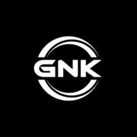 gnk logo conception, inspiration pour une unique identité. moderne élégance et Créatif conception. filigrane votre Succès avec le frappant cette logo. vecteur