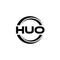 huo logo conception, inspiration pour une unique identité. moderne élégance et Créatif conception. filigrane votre Succès avec le frappant cette logo. vecteur