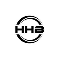 hhb logo conception, inspiration pour une unique identité. moderne élégance et Créatif conception. filigrane votre Succès avec le frappant cette logo. vecteur