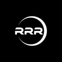 création de logo de lettre rrr dans l'illustration. logo vectoriel, dessins de calligraphie pour logo, affiche, invitation, etc. vecteur