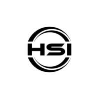 hsi logo conception, inspiration pour une unique identité. moderne élégance et Créatif conception. filigrane votre Succès avec le frappant cette logo. vecteur