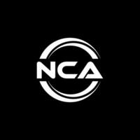 nca logo conception, inspiration pour une unique identité. moderne élégance et Créatif conception. filigrane votre Succès avec le frappant cette logo. vecteur