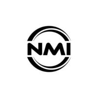 nmi logo conception, inspiration pour une unique identité. moderne élégance et Créatif conception. filigrane votre Succès avec le frappant cette logo. vecteur