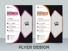 modèle de conception de flyer professionnel vecteur