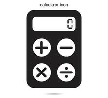 calculatrice icône, vecteur illustration.