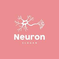 neurone logo, neurone nerf ou algue vecteur abstrait molécule conception, modèle illustration