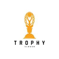 trophée logo, conception vecteur icône modèle illustration tasse championnat tournoi gagnant prix