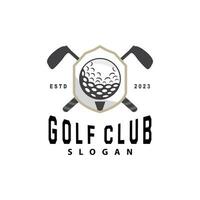 le golf logo, Balle Jeu sport club équipe le golf, Jeu tournoi conception, symbole modèle illustration vecteur