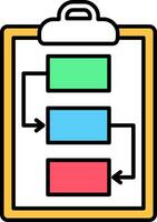 couler graphique concept plat icône vecteur