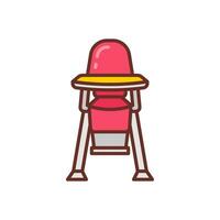 bébé chaise icône dans vecteur. illustration vecteur